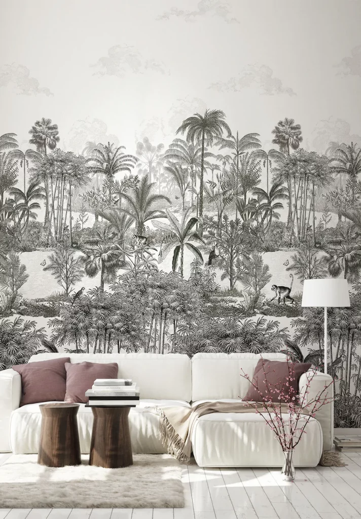 Papier peint panoramique jungle Isidore Leroy