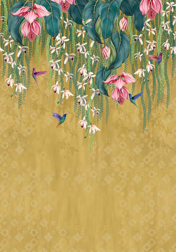Papier peint trailing orchid